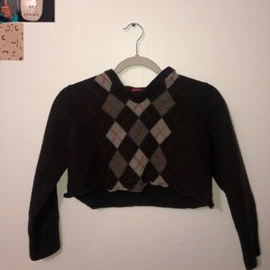 Vintage sweater cropped